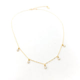 Eliza Five Hanging Rhinestone Necklace - MTT Collective