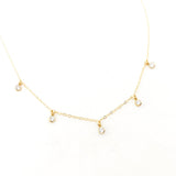 Eliza Five Hanging Rhinestone Necklace - MTT Collective