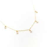 Eliza Five Hanging Rhinestone Necklace - MTT Collective