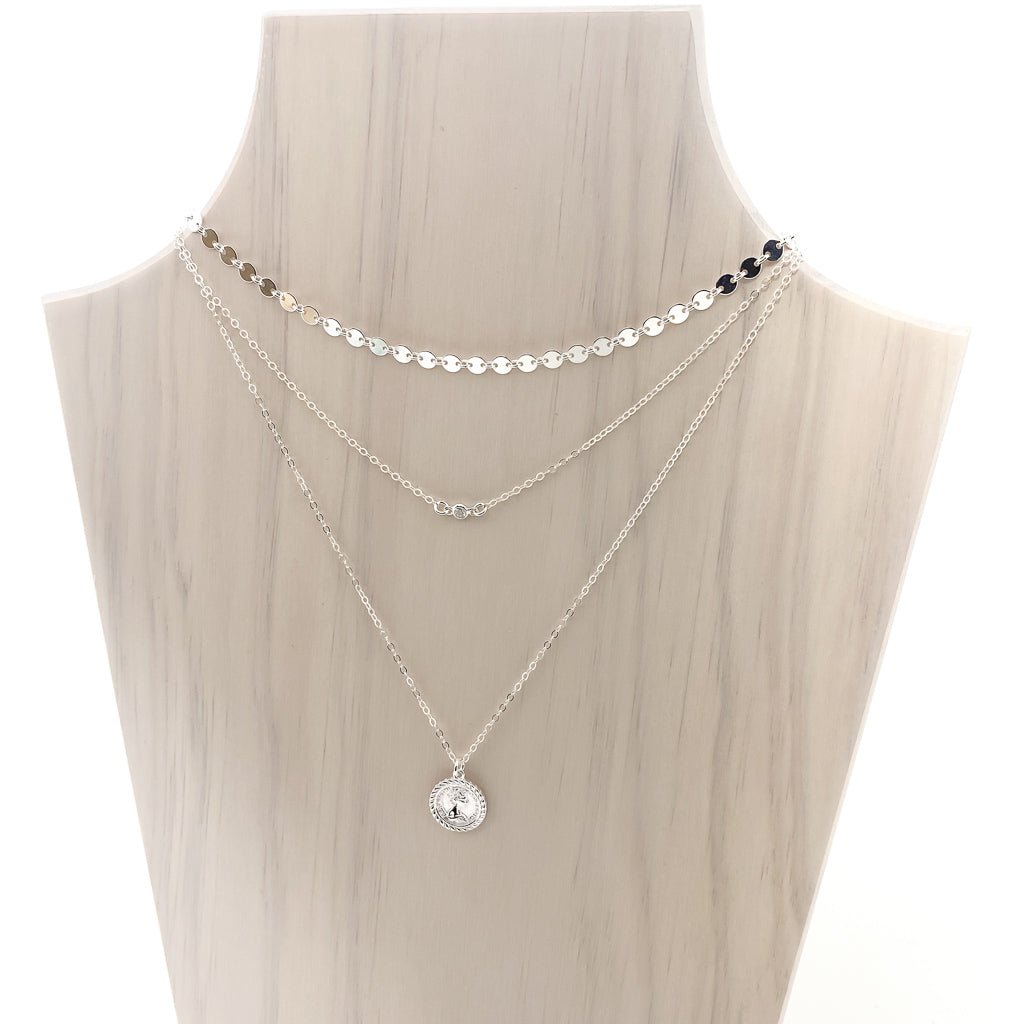 Elizabeth Mini Coin Necklace Set | Silver - MTT Collective