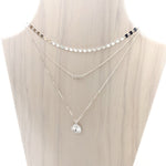 Elizabeth Mini Coin Necklace Set | Silver - MTT Collective