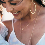 Ella Marquis Hammered Earrings - MTT Collective