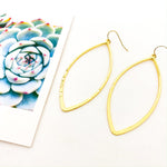 Ella Marquis Hammered Earrings - MTT Collective