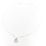 Emory Crystal Open Circle Necklace | Silver - MTT Collective