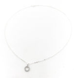 Emory Crystal Open Circle Necklace | Silver - MTT Collective