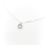 Emory Crystal Open Circle Necklace | Silver - MTT Collective