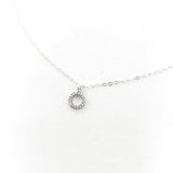 Emory Crystal Open Circle Necklace | Silver - MTT Collective