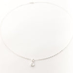 Everly Hanging Cubic Zirconia Necklace | Silver - MTT Collective