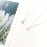 Everly Hanging Cubic Zirconia Necklace | Silver - MTT Collective