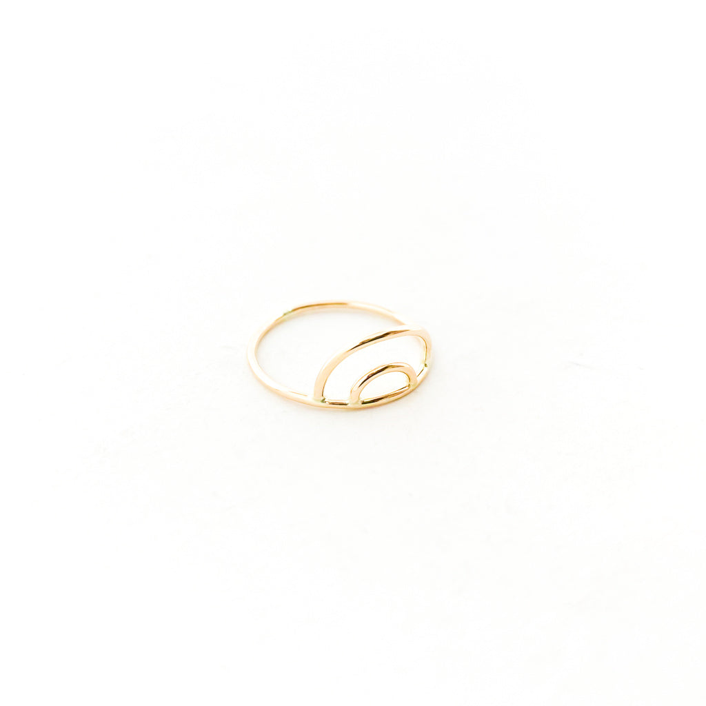 OPEN RAINBOW RING | 14K GOLD-FILLED | SIZE OPTIONS - MTT Collective