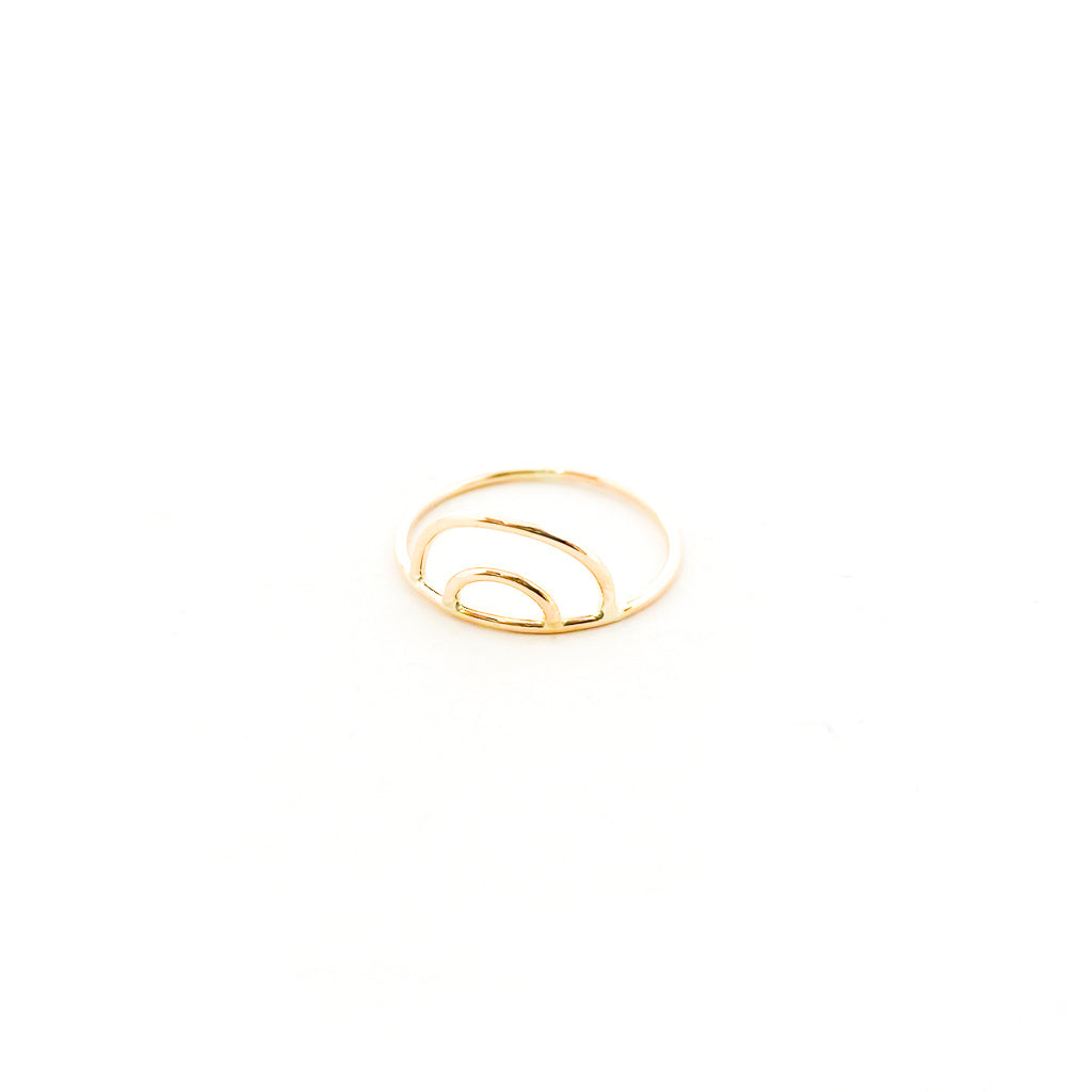 OPEN RAINBOW RING | 14K GOLD-FILLED | SIZE OPTIONS - MTT Collective