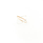 X AXIS RING | STERLING SILVER & 14K GOLD FILLED | SIZE OPTIONS - MTT Collective