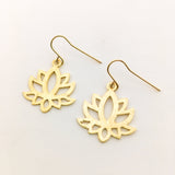 Faye Mini Lotus Earrings - MTT Collective