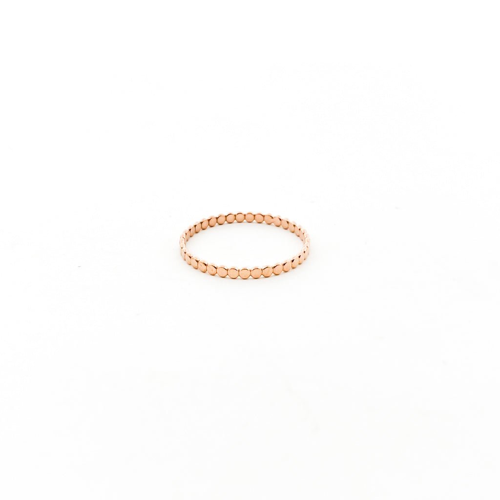 Flat Beaded Ring | Rose Gold - MTT Collective