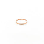 Flat Beaded Ring | Rose Gold - MTT Collective