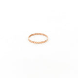 Flat Beaded Ring | Rose Gold - MTT Collective