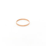 Flat Beaded Ring | Rose Gold - MTT Collective