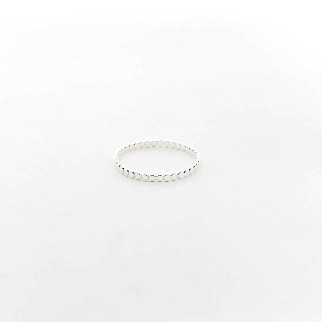 Flat Beaded Ring | Silver - MTT Collective