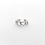 String Of Hearts Toe Ring | Silver - MTT Collective
