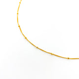 14K GOLD-FILLED SATELLITE CHAIN NECKLACE