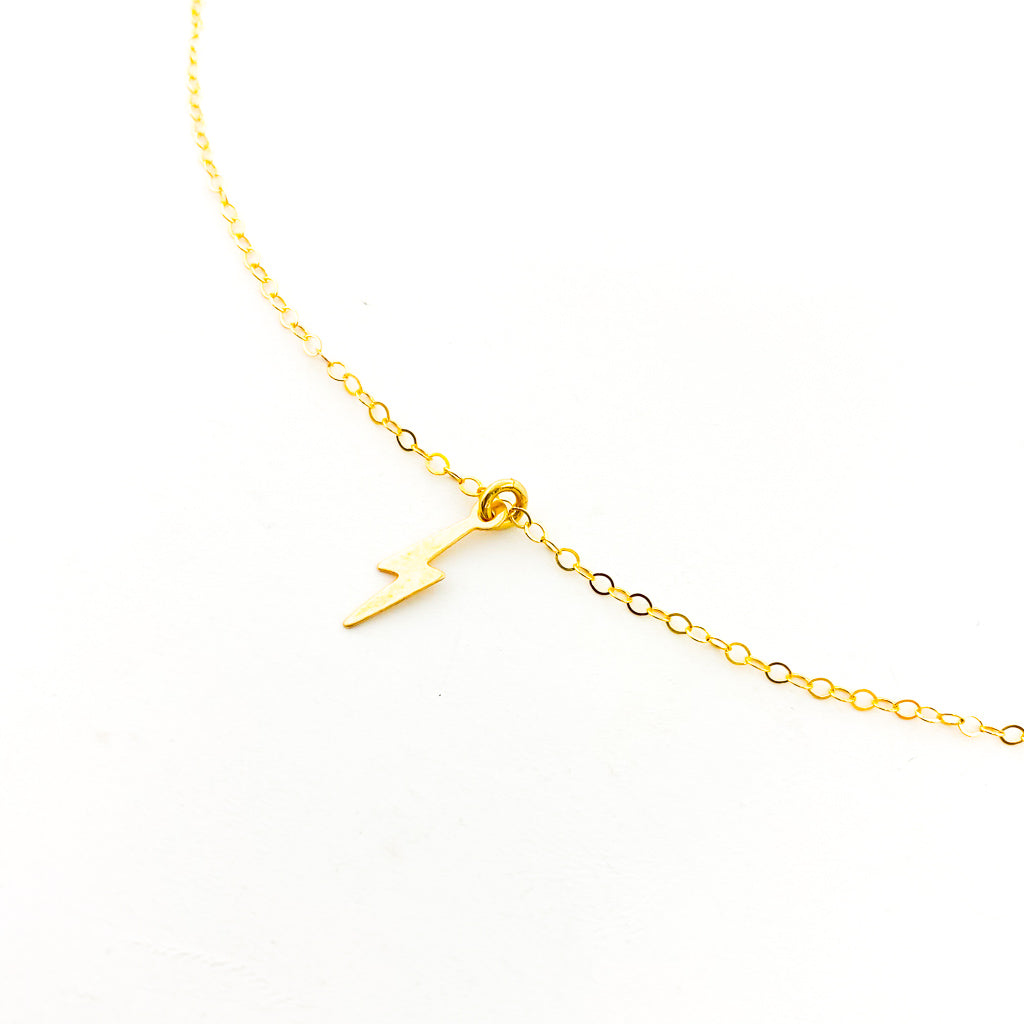LIGHTING BOLT NECKLACE | 14K GOLD-FILLED - MTT Collective