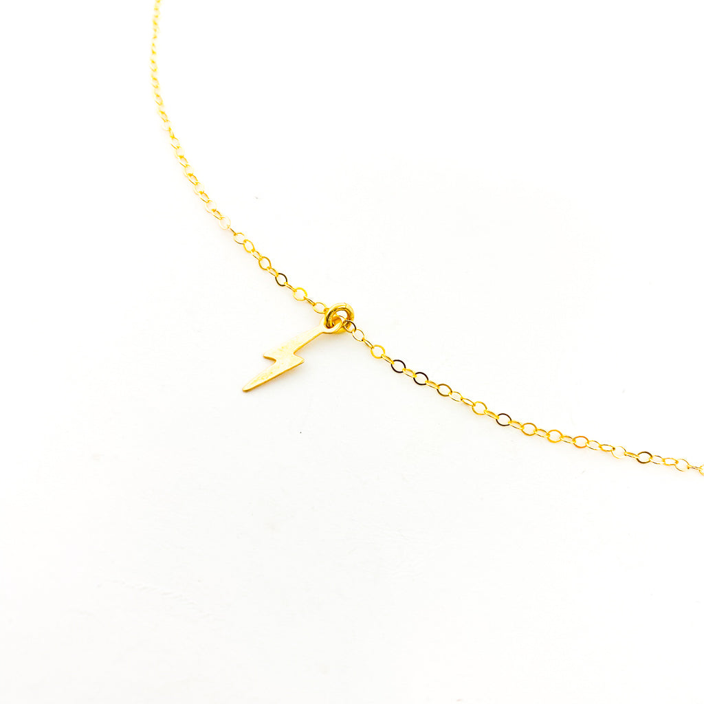 LIGHTING BOLT NECKLACE | 14K GOLD-FILLED - MTT Collective
