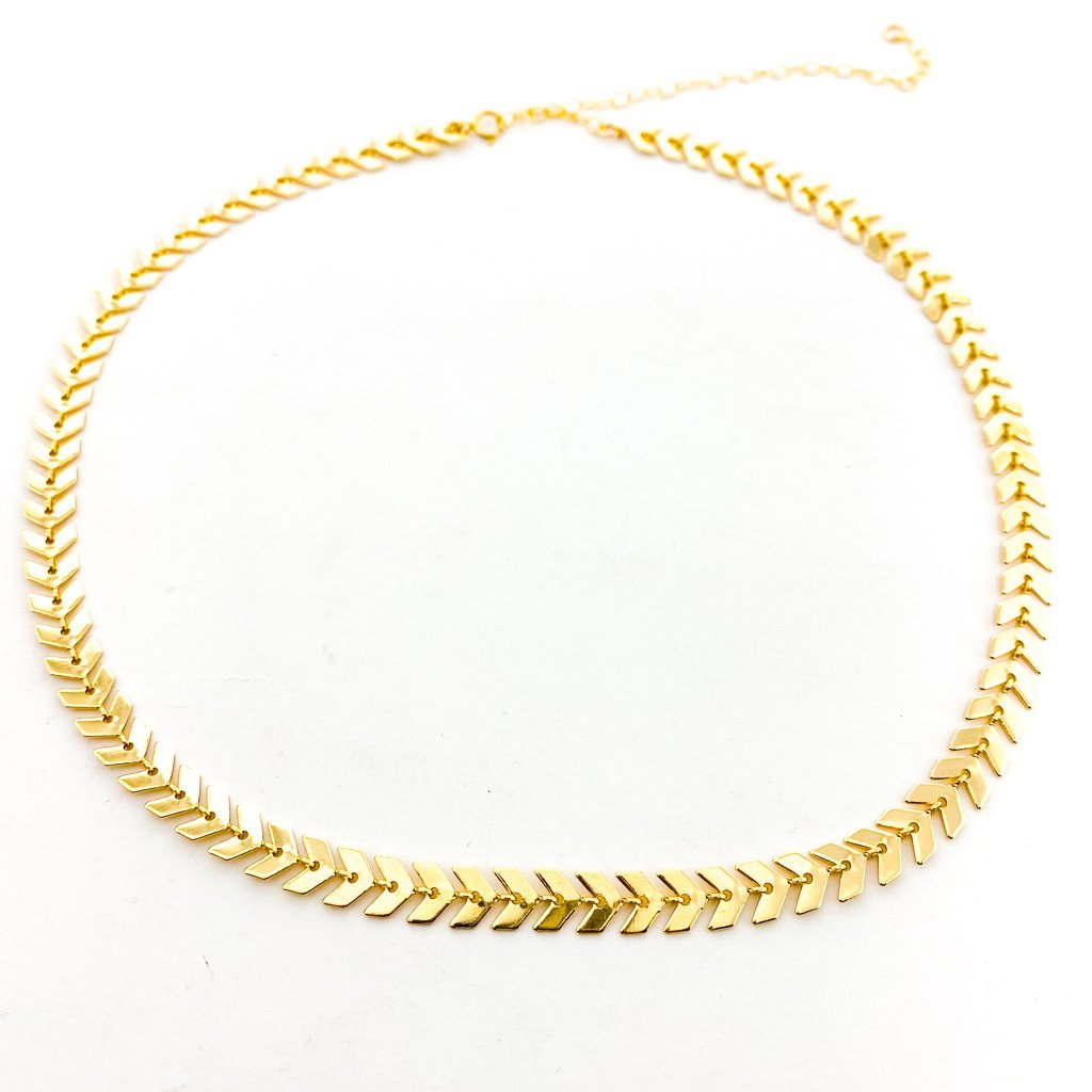 Gianna Chevron Jewelry Set | Gold - MTT Collective