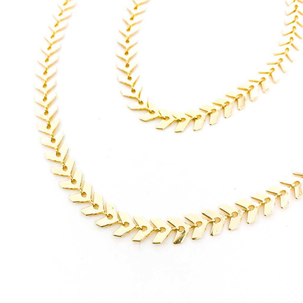 Gianna Chevron Jewelry Set | Gold - MTT Collective