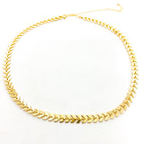 Gianna Chevron Necklace | Gold - MTT Collective