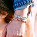 Gracie Beaded Birthstone Accented Bracelet | 3mm - MTT Collective