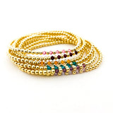 Gracie Beaded Birthstone Accented Kids Bracelet - MTT Collective