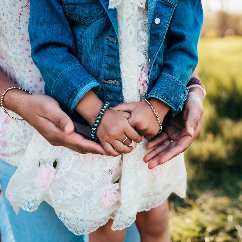 Gracie Beaded Birthstone Accented Kids Bracelet - MTT Collective