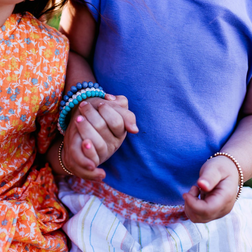 Gracie Beaded Birthstone Accented Kids Bracelet - MTT Collective