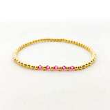 Gracie Beaded Birthstone Accented Kids Bracelet - MTT Collective