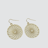 Harlow Brushed Simple Spiral Earrings | Gold - MTT Collective