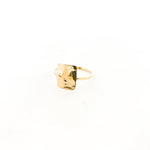 Impressions Hammered Rectangle Ring | Gold - MTT Collective