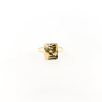 Impressions Hammered Rectangle Ring | Gold - MTT Collective