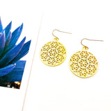 Iris Brushed Petal Earrings | Gold - MTT Collective
