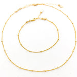 Isabella Satellite Chain Jewelry Set | Gold - MTT Collective