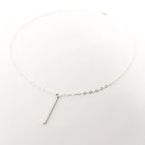Izzie Long Bar Necklace | Silver - MTT Collective