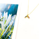 Jane Rainbow Rhinestone Necklace | Gold - MTT Collective