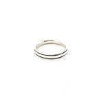 Jordan Linear Groove 4.5MM Band Ring | Silver - MTT Collective