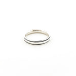 Jordan Linear Groove 4.5MM Band Ring | Silver - MTT Collective