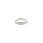 Jordan Linear Groove 4.5MM Band Ring | Silver - MTT Collective