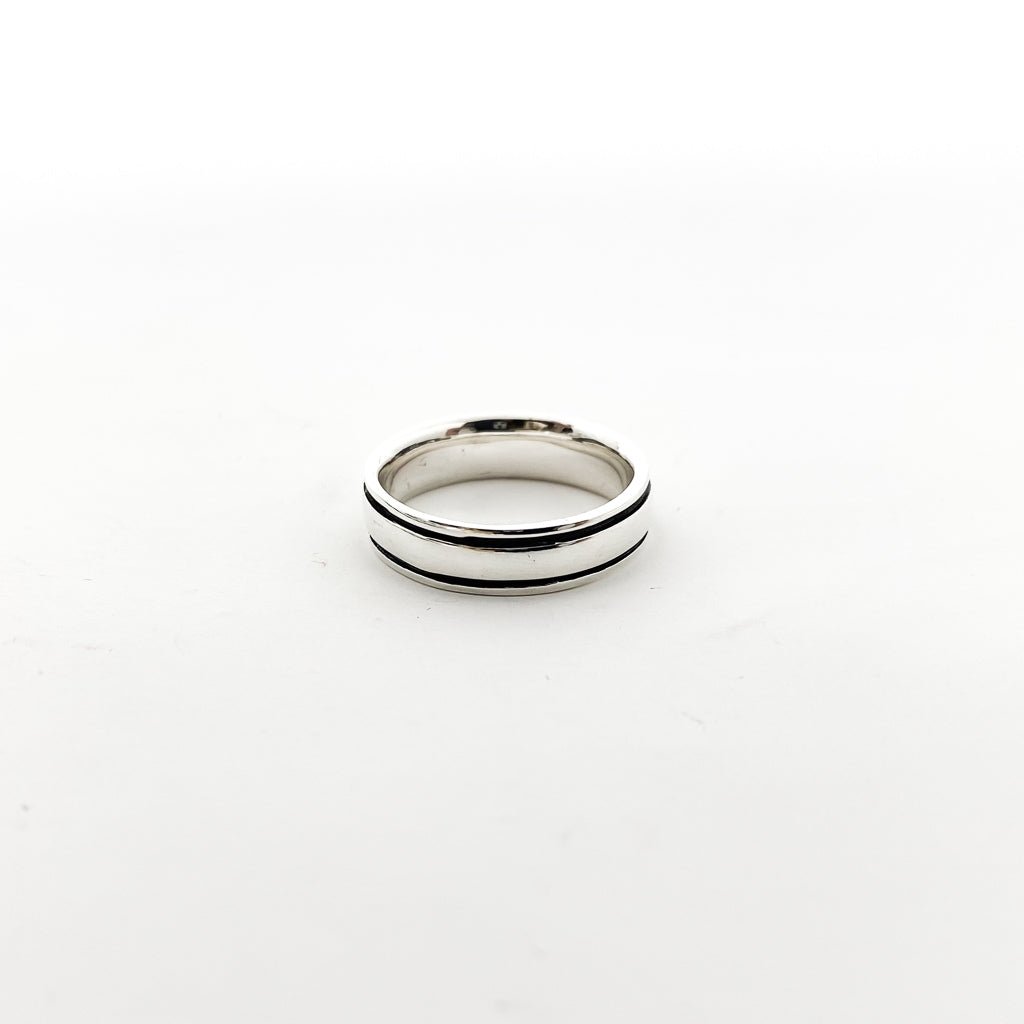 Jordan Linear Groove 6MM Band Ring | Silver - MTT Collective