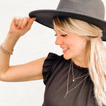 Julie Rhinestone Necklace Set | Gold - MTT Collective