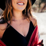 Julie Rhinestone Necklace Set | Gold - MTT Collective