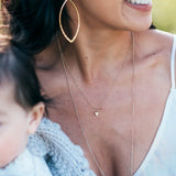 Julie Rhinestone Triangle Necklace - MTT Collective