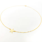 Kaia Large Held Star Necklace | Gold - MTT Collective