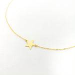 Kaia Large Held Star Necklace | Gold - MTT Collective